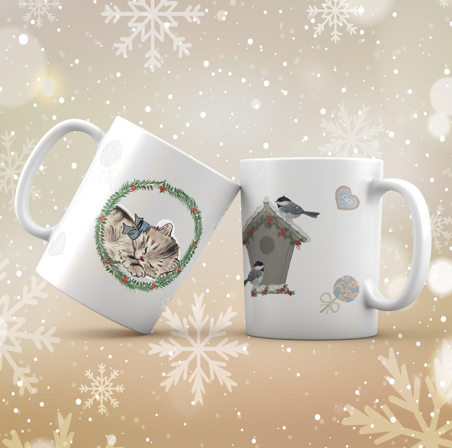 Telechargement numerique desing pour sublimation des mugs design Noël