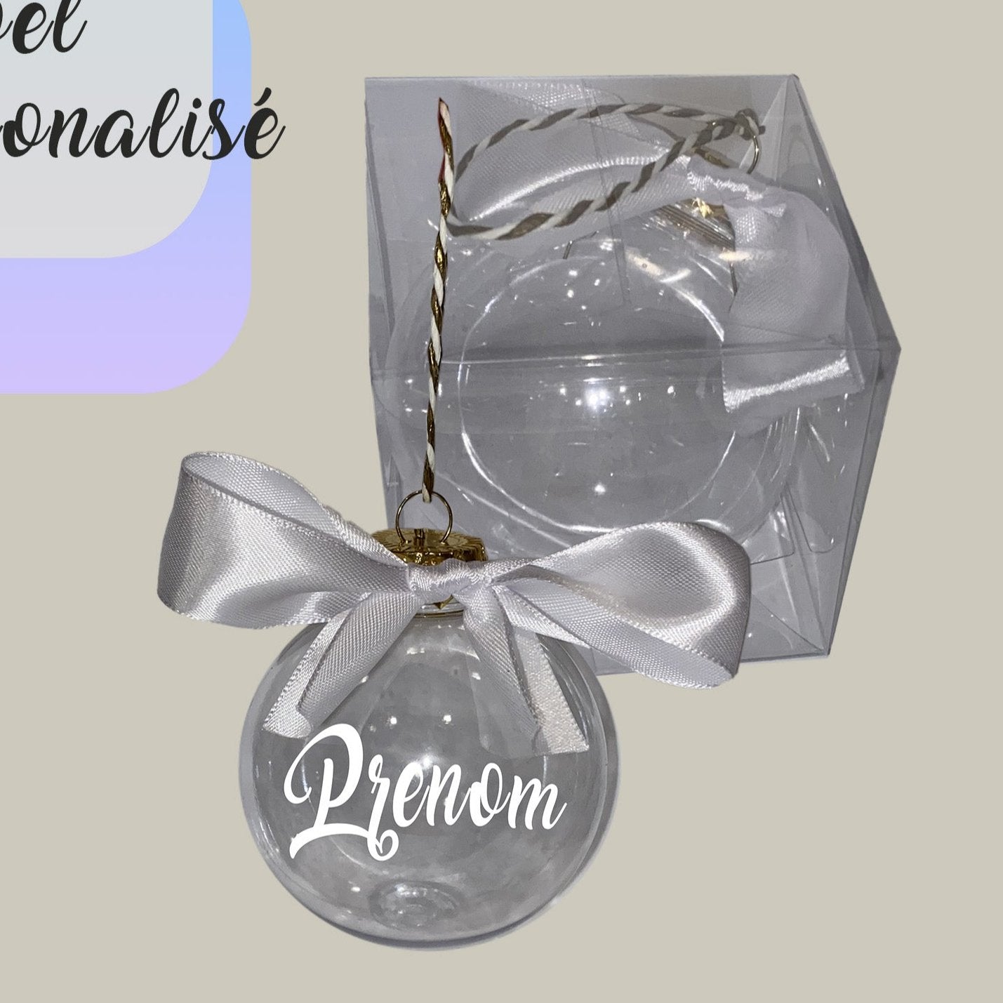 Boule de Noel personalise