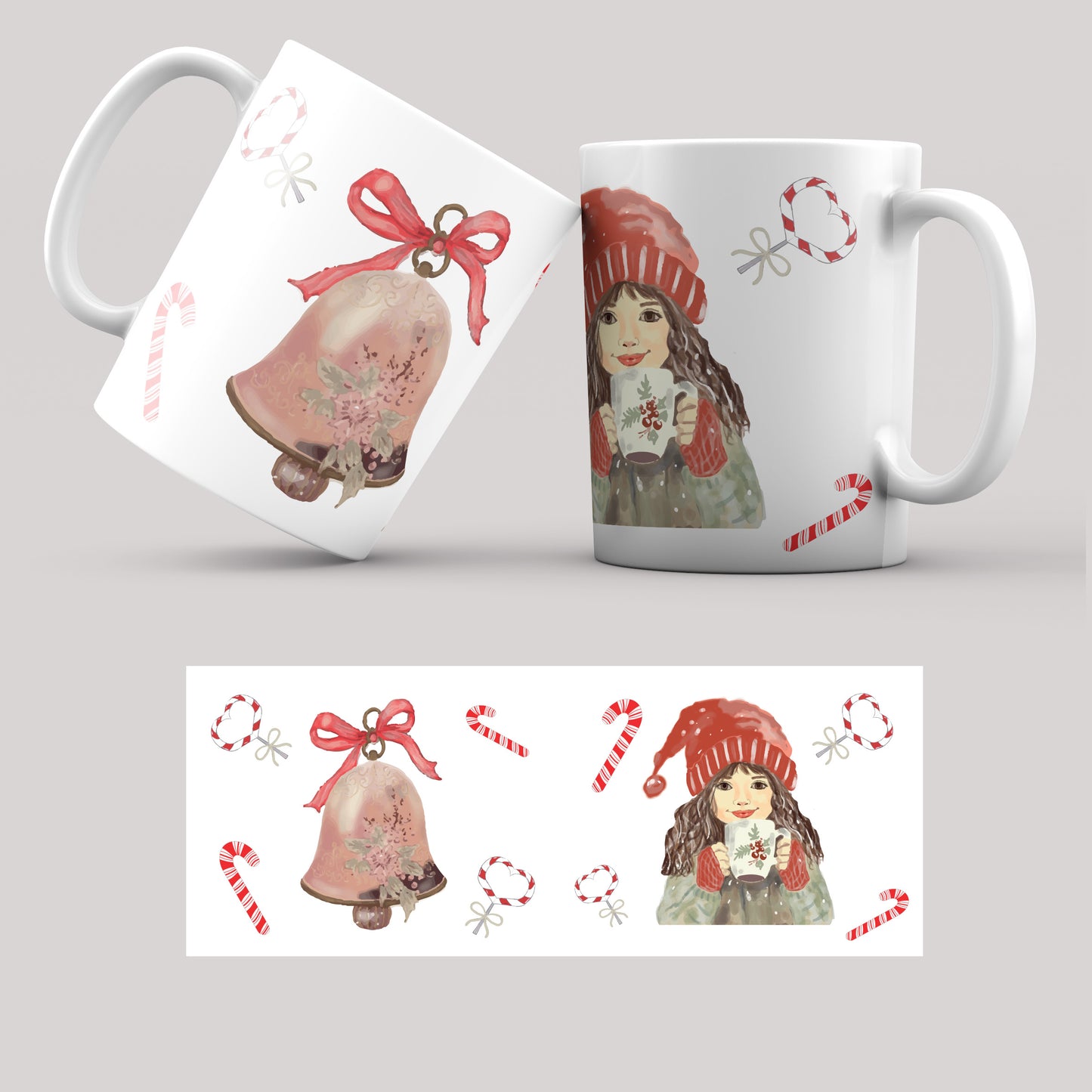 Telechargement numerique desing pour sublimation des mugs design Noël