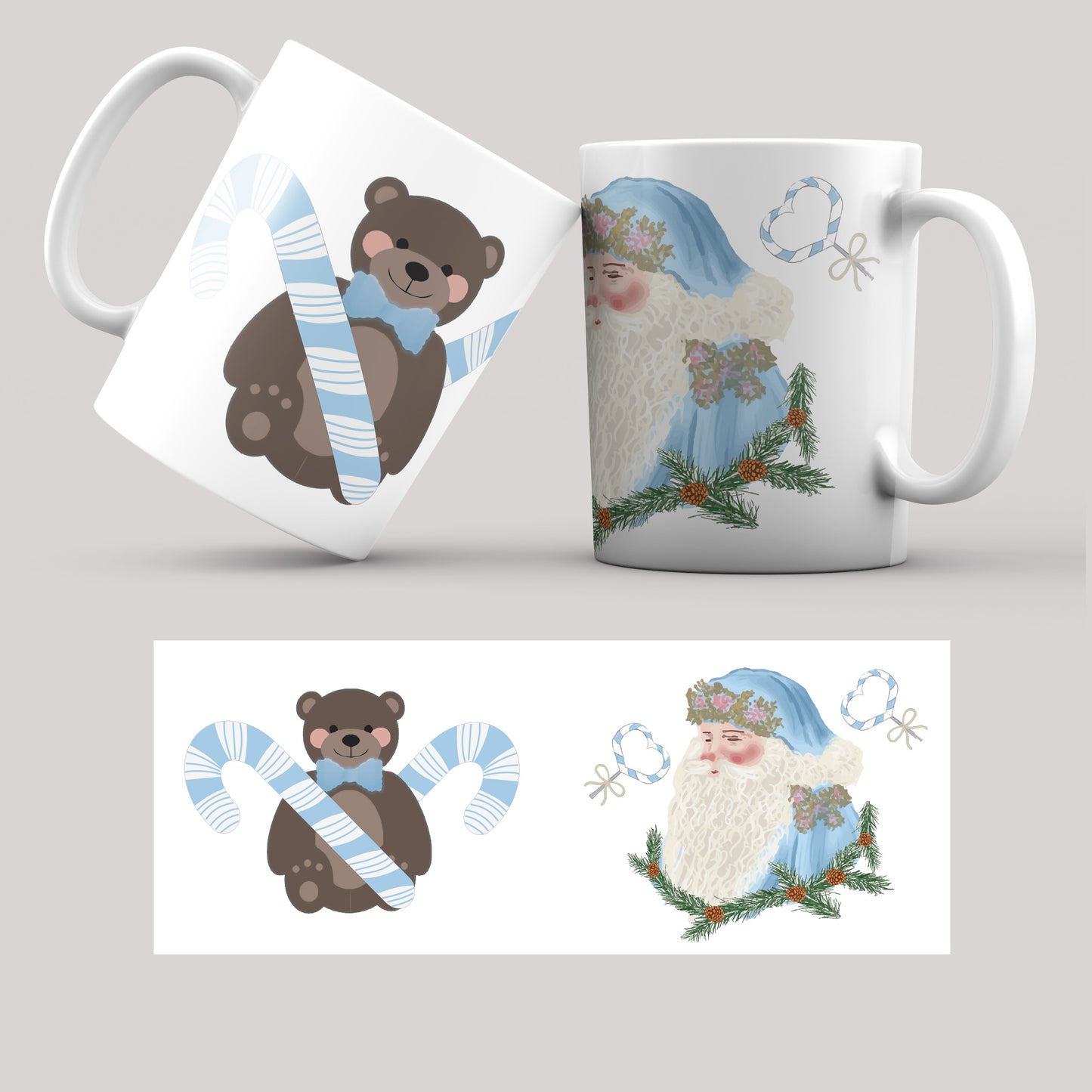 Telechargement numerique desing pour sublimation des mugs design Noël